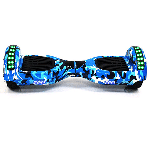 blue camo hoverboard